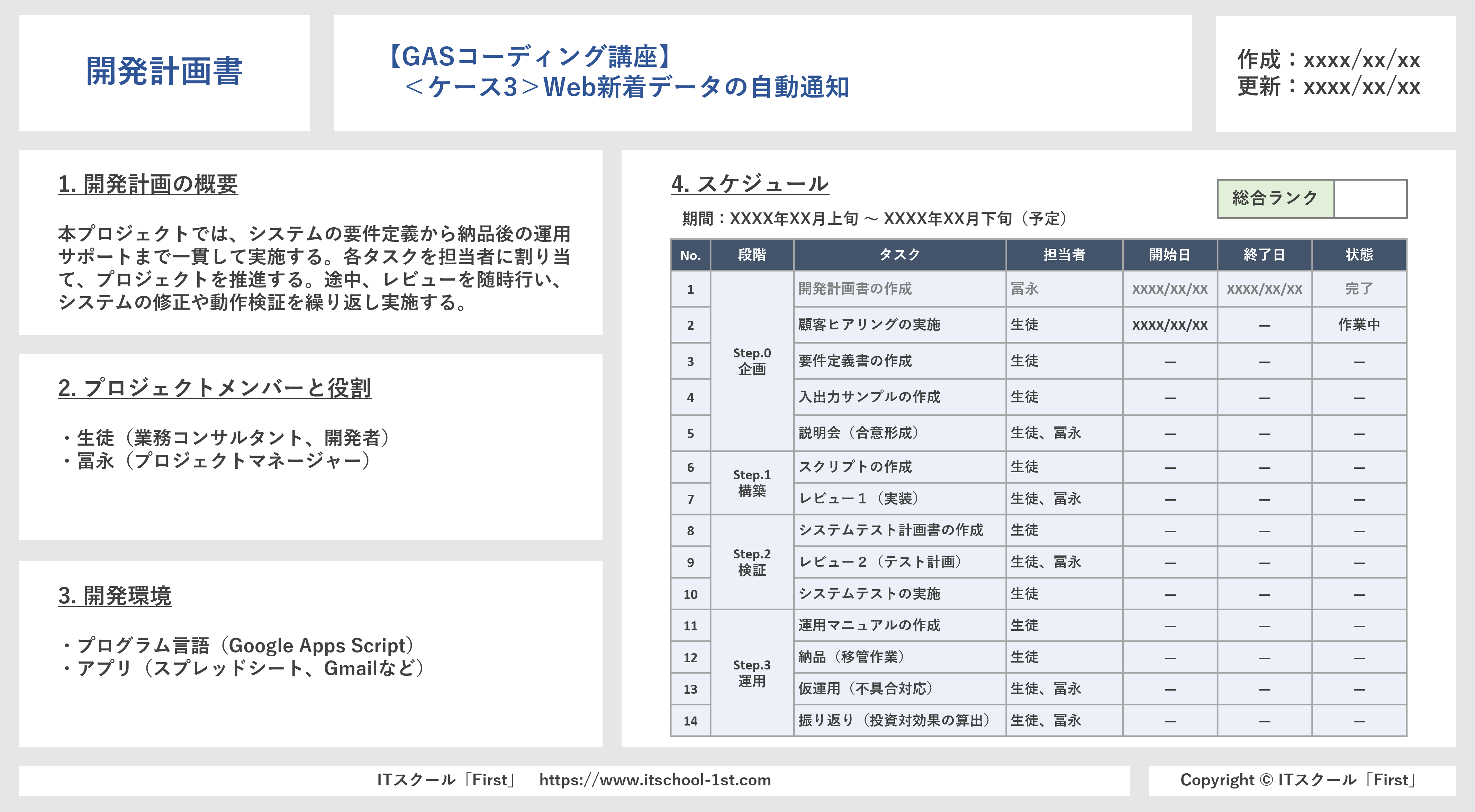 development plan